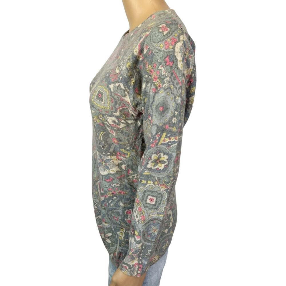 The Limited Italian Lambswool Blend Vintage Sweater Paisley Size M - Picture 6 of 10